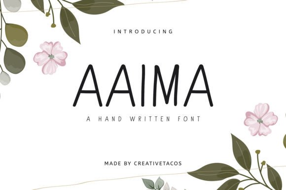 Aaima Handwritten Font: Elevating Digital Brand Identity