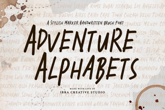 Adventure Alphabets: The Rugged Handwritten Font for Crafters