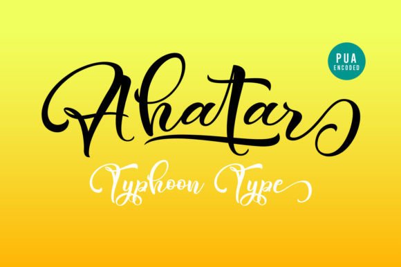 Ahatar: A Delicate Script Font for Handmade Labels and Packaging
