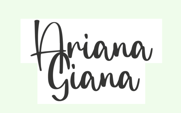 Ariana Giana: The Script Font That Elevates Campaign Visuals