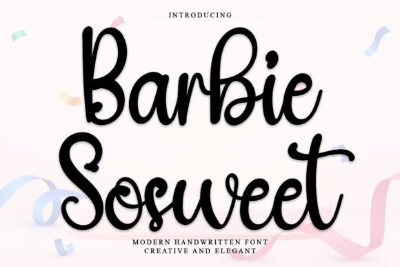 Barbie Sosweet: The Holiday Script Font for Festive Campaigns