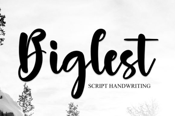 Biglest: A Dainty Script Font for Handmade Labels and Branding