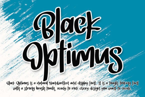 Black Optimus Typeface Review: A Bold Brush Script for Modern Branding
