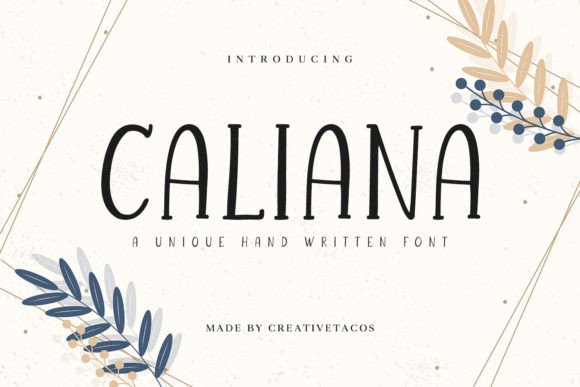 Caliana Typeface Review: Adding Whimsy to Handmade Brands