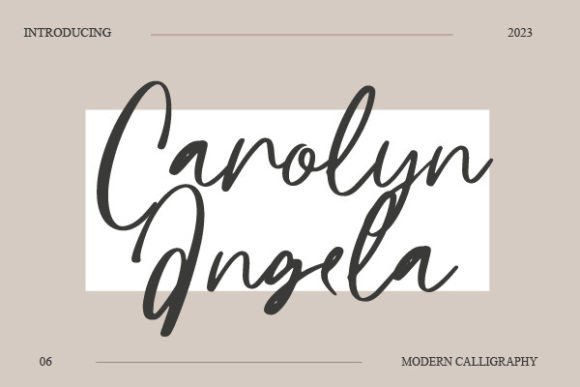 Carolyn Angela: A Script Font for Polished Brand Identity