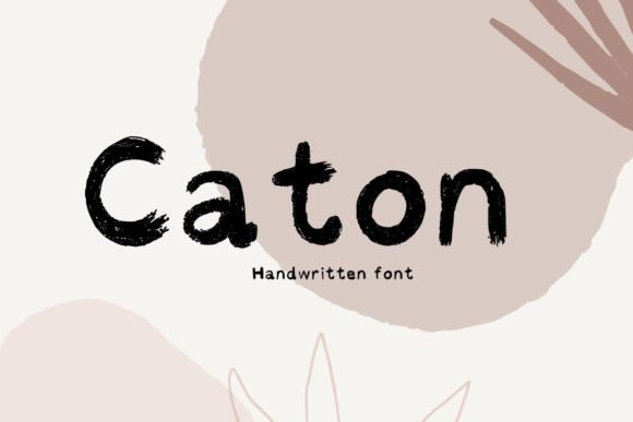 Caton: A Handwritten Script Font for Modern Web Design