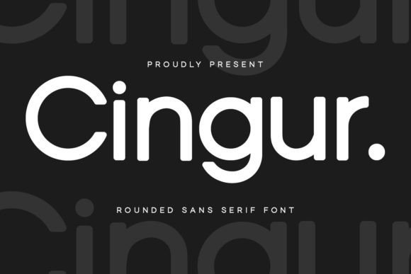Cingur: A Rounded Sans Serif Font for Playful Brand Identity