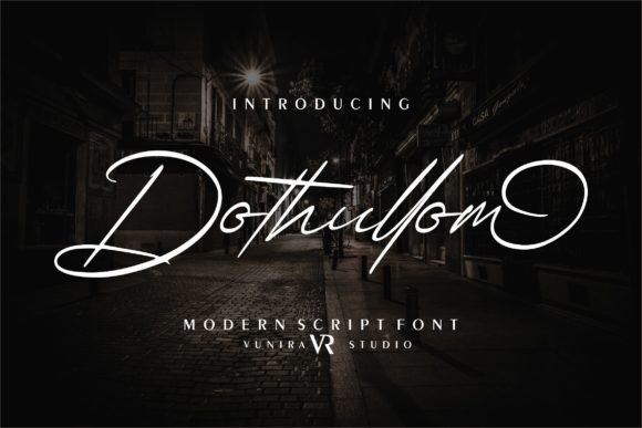 Dothullom: A Delicate Script Font for Editorial Elegance