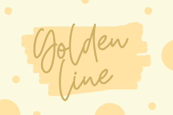Golden Line: The Script Font That Elevates Small Business Branding