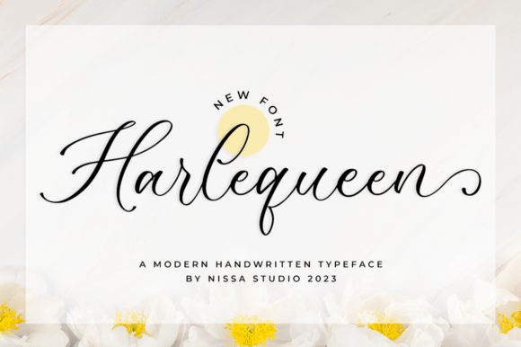 Harlequeen: A Delicate Script Font for Elegant Branding Projects