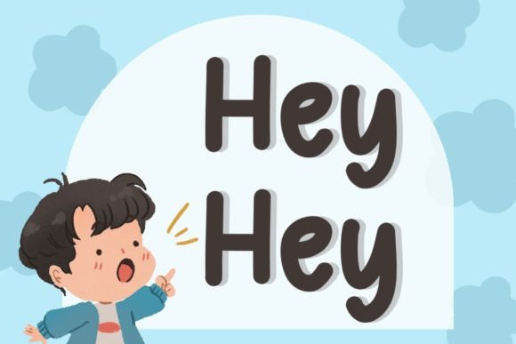 Hey Hey Typeface: A Joyful Script Font for Handmade Labels and Shop Branding