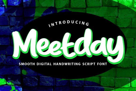 Meetday: The Handwritten Script Font for Warm, Engaging Brand Visuals