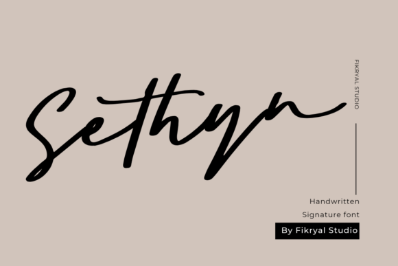 Sethyn: A Handwritten Script Font for Elegant Editorial Design