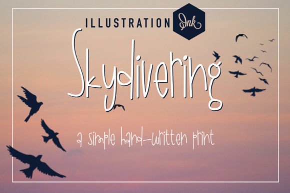 Skydivering: A Script Font for Distinctive Web Design