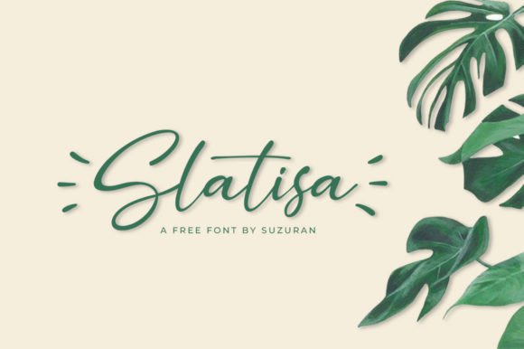 Slatisa: The Playful Script Font for Consistent Small Business Branding
