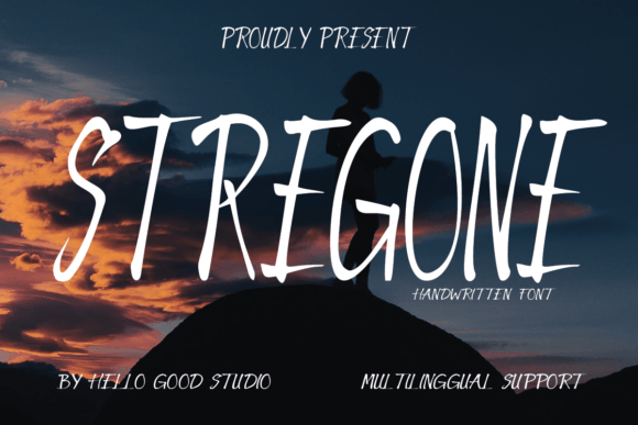 Stregone: A Handwritten Brush Font for Authentic Brand Identity