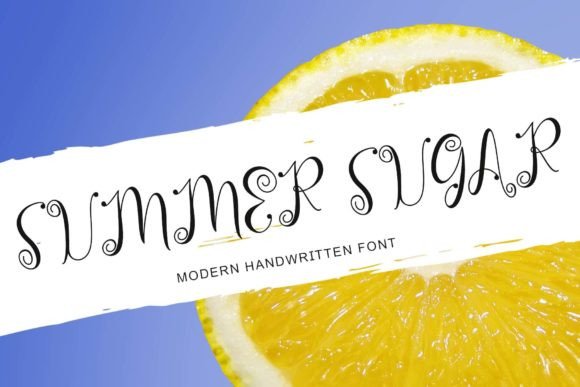Summer Sugar Typeface Review: A Curly Script for Handmade Brands