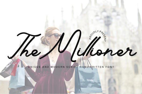 The Millioner: A Handwritten Script Font for Editorial Design
