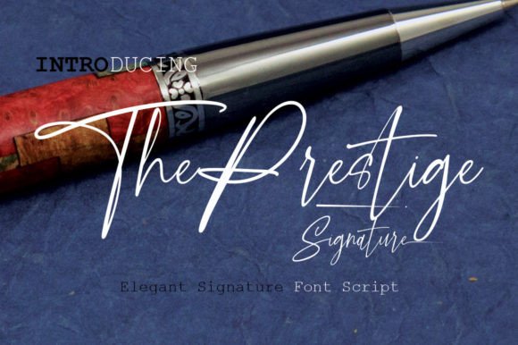 The Prestige: A Handwritten Script Font for Crafters and Sellers