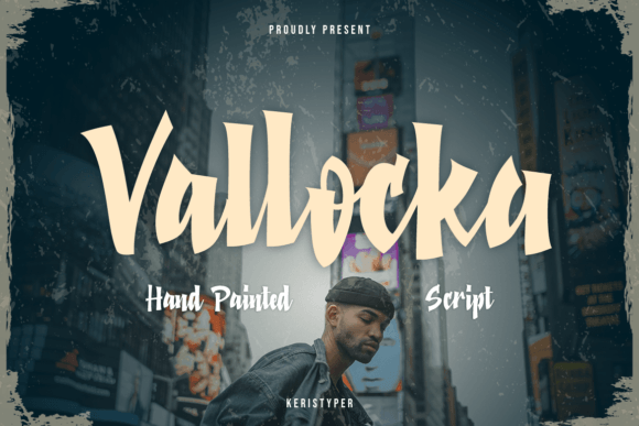 Vallocka: A Hand-Painted Script Font for Editorial Branding
