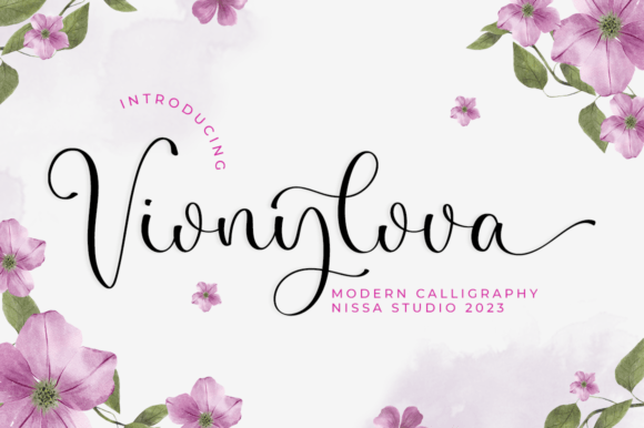 Vionylova Script Font for Elegant Small Business Branding