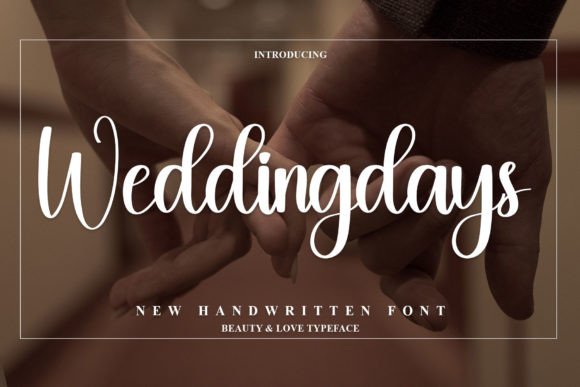 Weddingdays: A Quirky Script Font for Modern Web Design