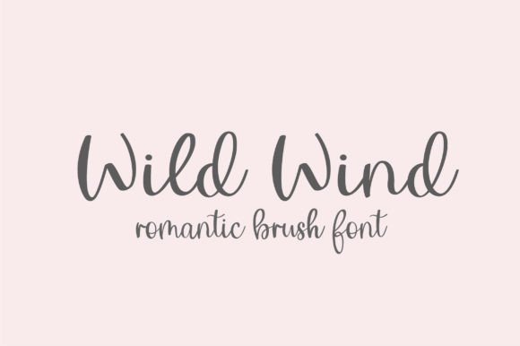 Wild Wind Typeface: Elevate Your Brand Identity with Romantic Script